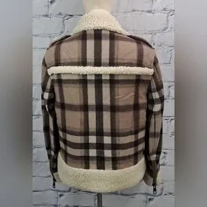 ジャケット・アウター Burberry wool jacket with fur Burberry Wool Jacket Check – Good Good Vintage